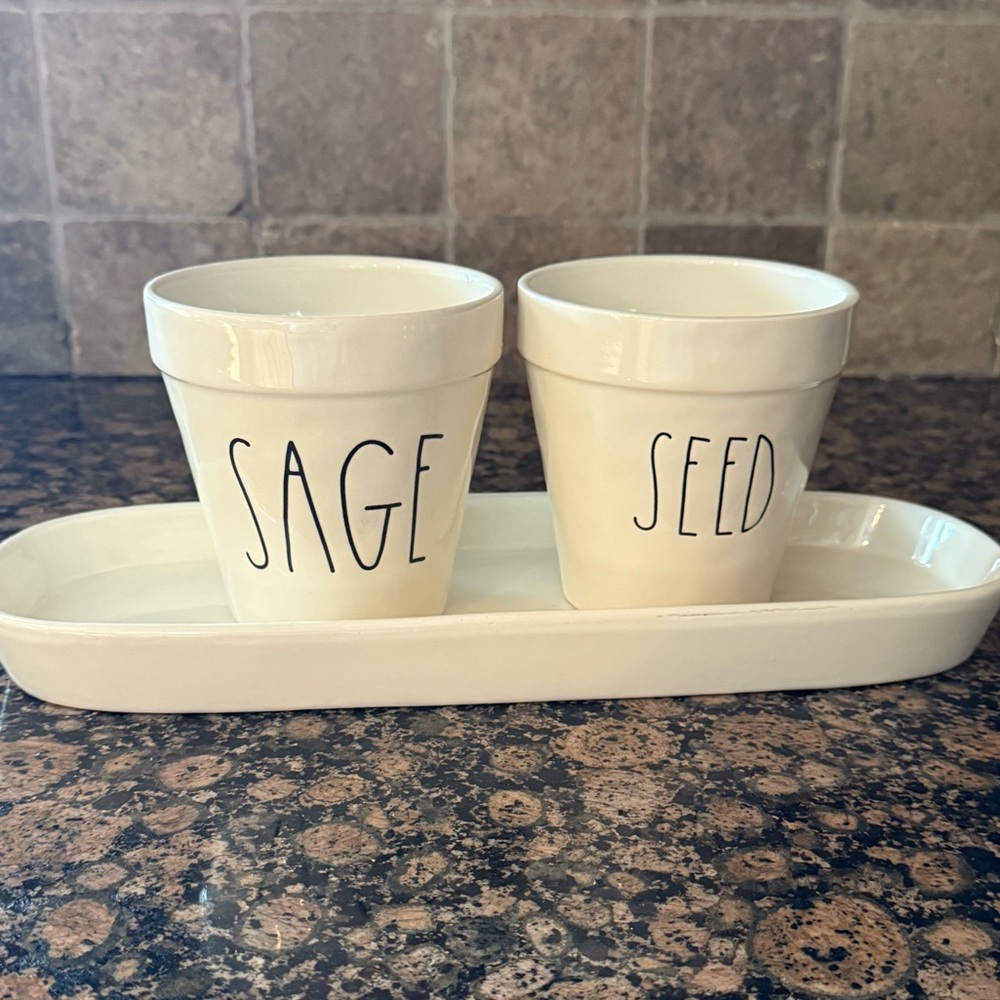 Rae Dunn Planter Set